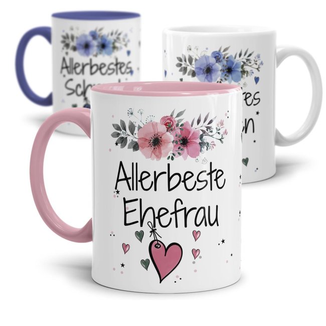 Tasse mit Spruch - Allerbeste/Allerbester Freundin-Freund -